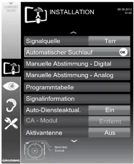 GRUNDIG 32 VLE 5420 BG - Hinweis: - 1