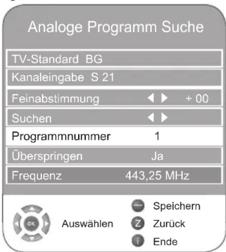 GRUNDIG 32 VLE 6041 C - Analoge Fernseh-Programme einstellen – durch Eingeben der Kanalzahlen - 1