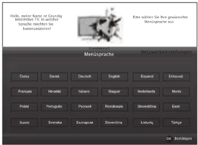 GRUNDIG 32 VLE 786 BL - Erstinstallation durchführen - 1