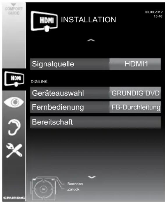 GRUNDIG 32 VLE 5400 BG - Gerätesteuerung - 1