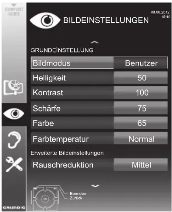 GRUNDIG 32 VLE 5323 BG - Bildeinstellungen - 1