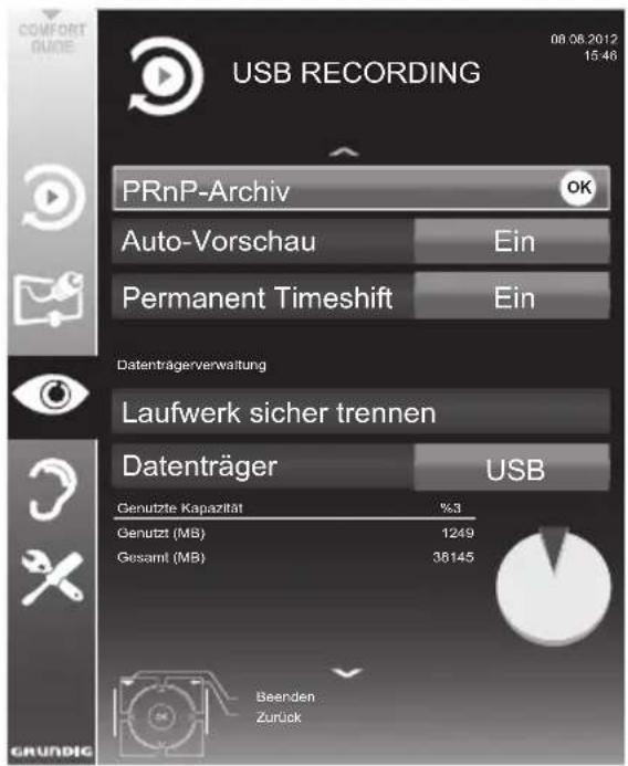 GRUNDIG Hamburg 32 CLE 5407 BG - Menü anwählen - 1