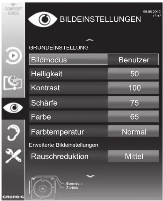GRUNDIG Hamburg 32 CLE 5407 BG - Bildeinstellungen - 1
