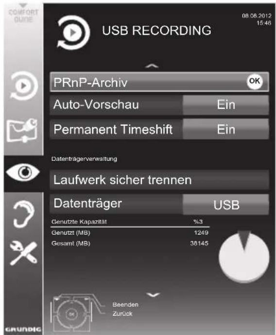 GRUNDIG Hamburg 28 CLE 5407 BG - Menü anwählen - 1
