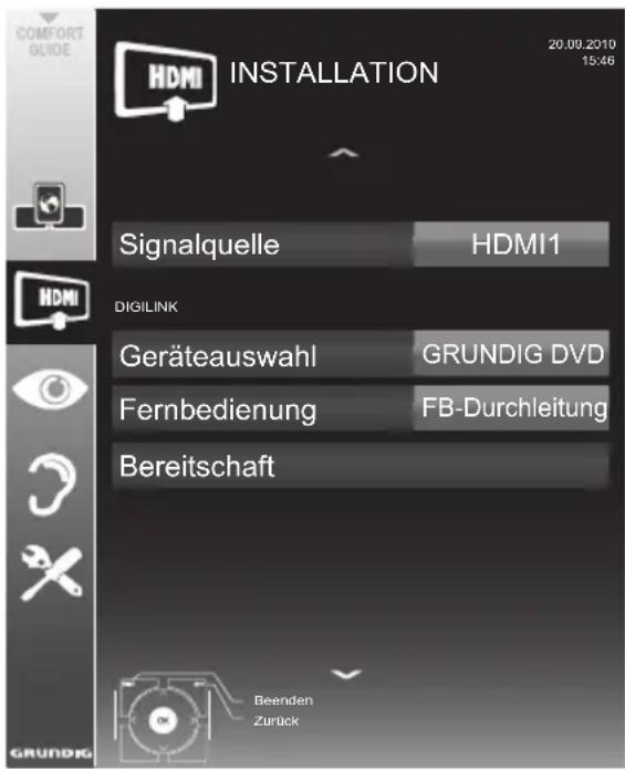 GRUNDIG 26 VLE 8200 BL - Gerätesteuerung - 1