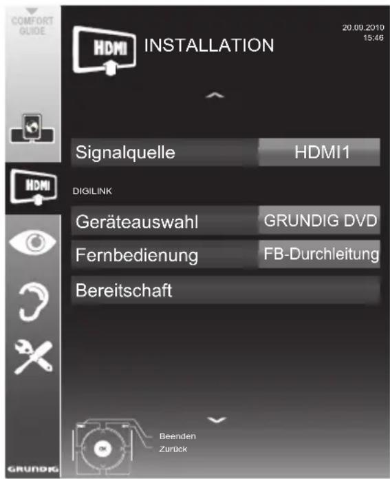 GRUNDIG 26 VLE 8200 BH - Gerätesteuerung - 1