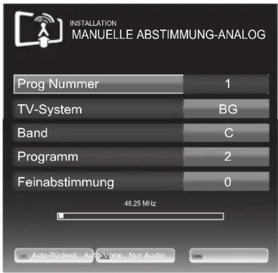 GRUNDIG 26 VLE 8200 BH - Analoge Fernseh-Programme durch Eingeben der Kanalzahlen einstellen - 1