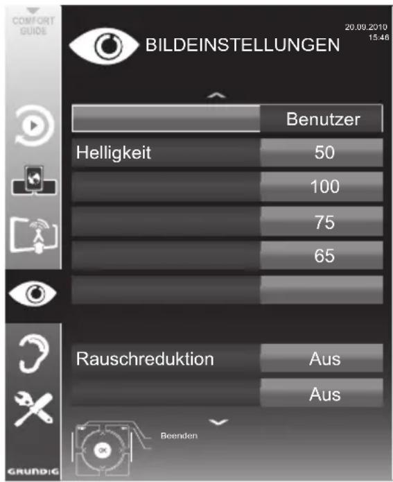 GRUNDIG 26 VLE 8200 BH - Bildeinstellungen - 1