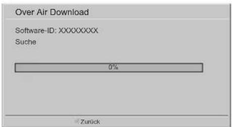 Over Air Download Software-ID: XXXXXXXX Suche 0% Zurück