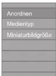 Anordnen Medientyp Miniaturbildgröße