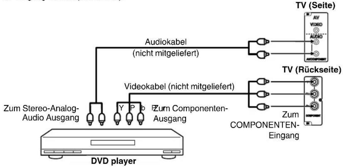 ORION 32LB2000 - DVD player mit Componenten-Ausgang anschließen - 1