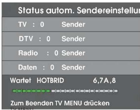 Reflexion LDD-1960 - 5-6. Status der automatischen Sendereinstellung aufrufen und beenden - 1