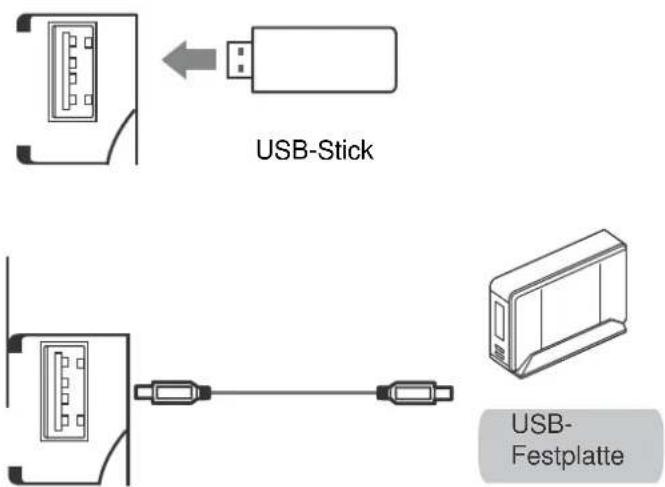 Reflexion LDD-1960 - Ein USB-Gerät anschließen - 1
