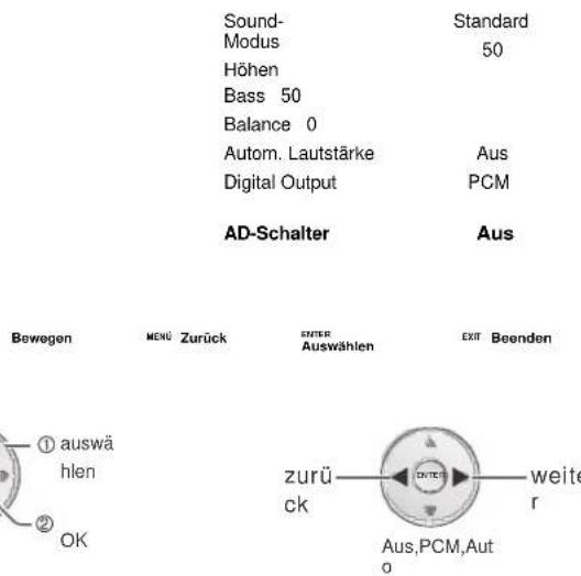 Reflexion LDD-1510 - AD-Schalter auswählen - 1