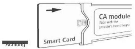 Reflexion LDD-1510 - Die Smartcard in das CA-Modul einführen - 1