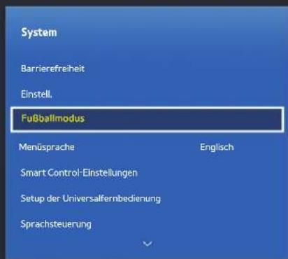 SAMSUNG HU8590 - nderFußballmodus - 1