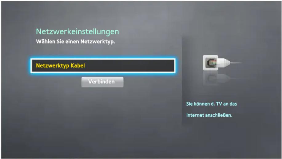SAMSUNG HU8590 - Netzwerk > Netzwerkeinstellungen - 1