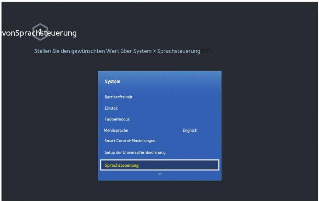 SAMSUNG HU8590 - Verwenden von Sprachsteuerung - 1