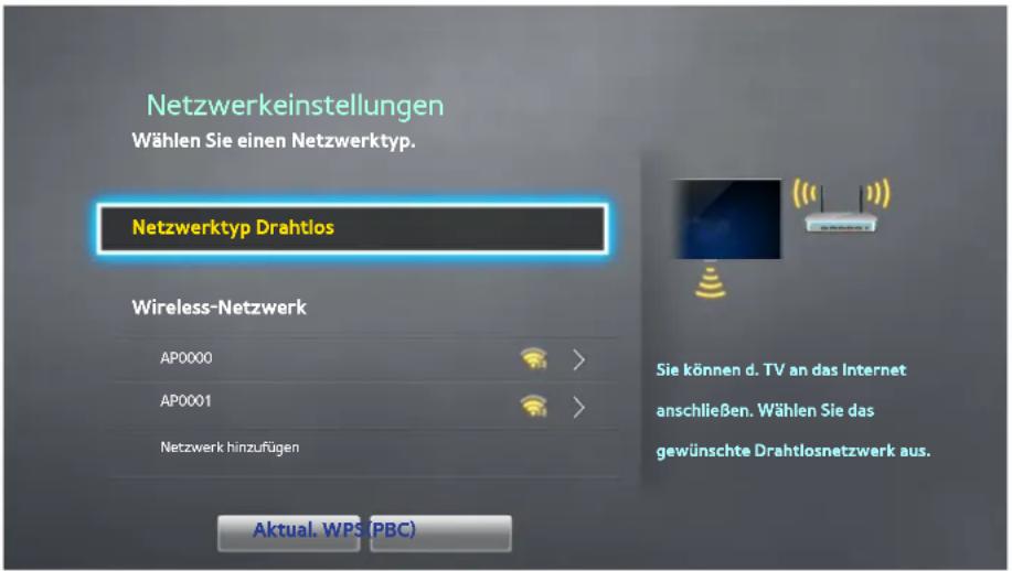 SAMSUNG HU8590 - Netzwerk > Netzwerkeinstellungen - 1