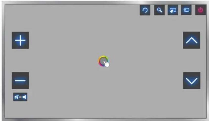 SAMSUNG HU8590 - Bewegungssteuerung : Layout im Smart Hub-Fenster - 1