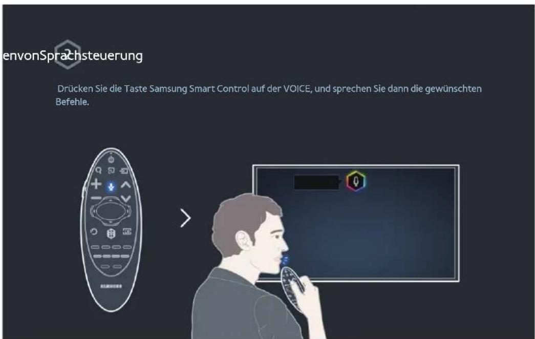 SAMSUNG HU7590 - Verwenden von Sprachsteuerung - 2