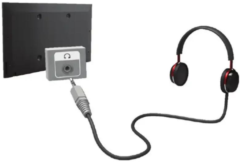 SAMSUNG HU7590 - Anschließen von Kopfhörern - 1