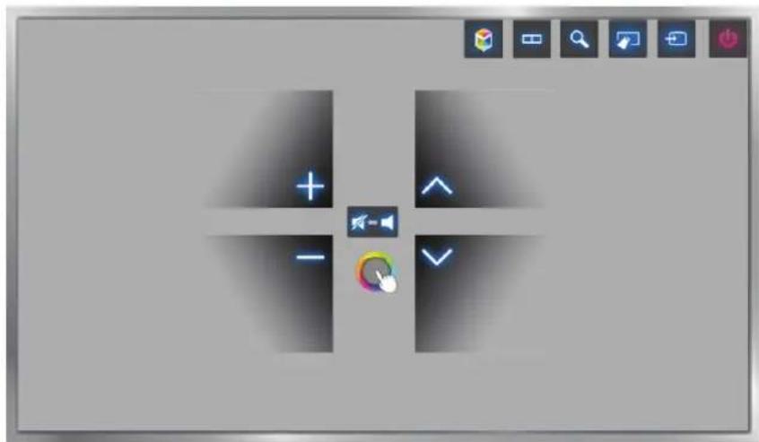 SAMSUNG HU7590 - Bewegungssteuerung : Layout auf dem TV-Bildschirm - 2