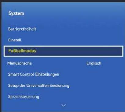 SAMSUNG HU6900 - nderFußballmodus - 1