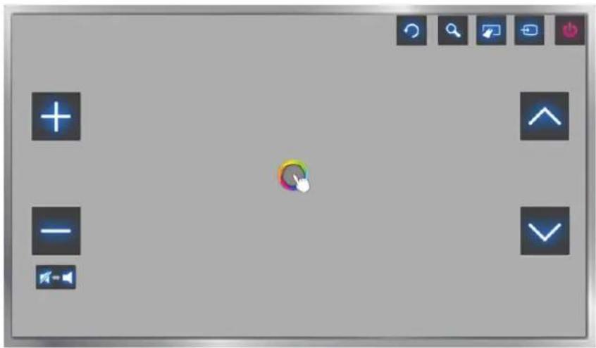 SAMSUNG HU6900 - Bewegungssteuerung : Layout im Smart Hub-Fenster - 1