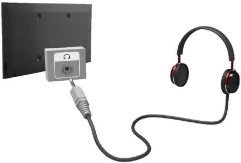 SAMSUNG H6410 - Anschließen von Kopfhörern - 1