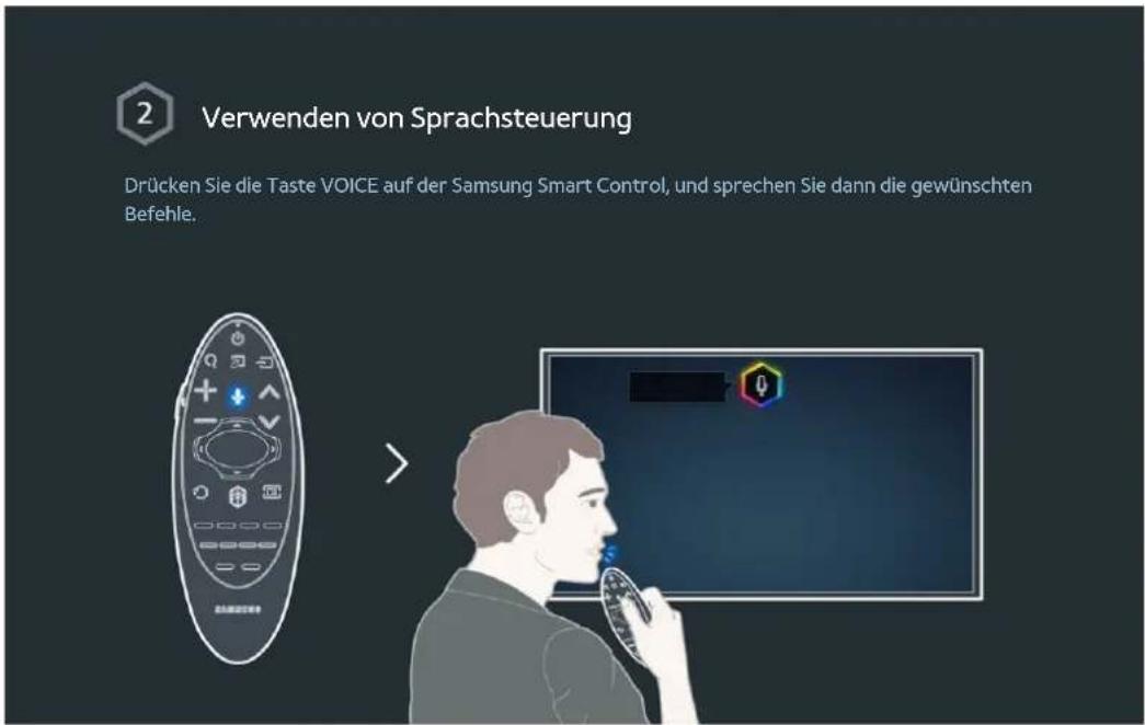 SAMSUNG H6410 - Einrichten von Sprachsteuerung - 2