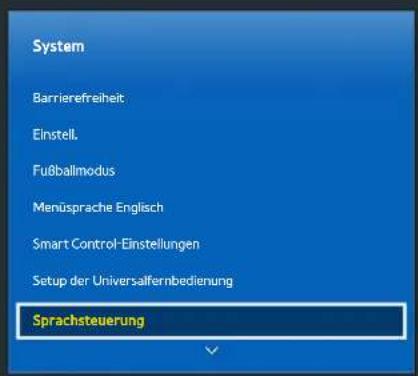 SAMSUNG H6410 - Einrichten von Sprachsteuerung - 1