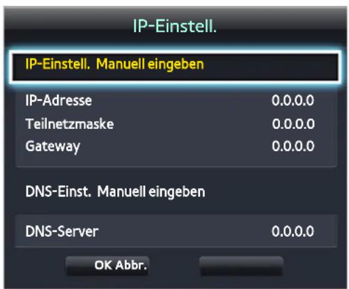 SAMSUNG H6410 - Netzwerk > Netzwerkeinstellungen - 3