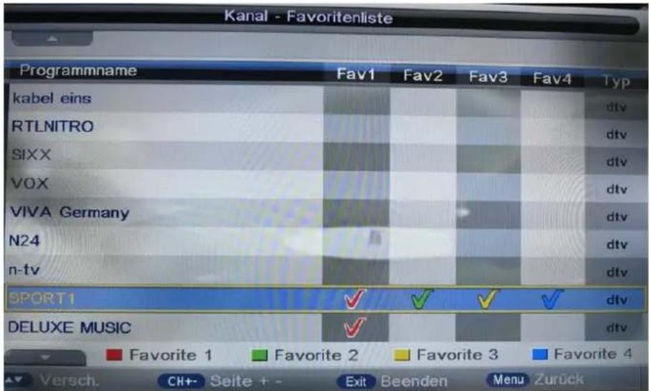Odys Base 16 Plus - 2) Favoritenliste: - 2