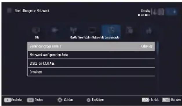 GRUNDIG 55 VLE 6800 BP - Automatische Anmeldung mit Eingabe des Netzwerk-Kennwortes - 1