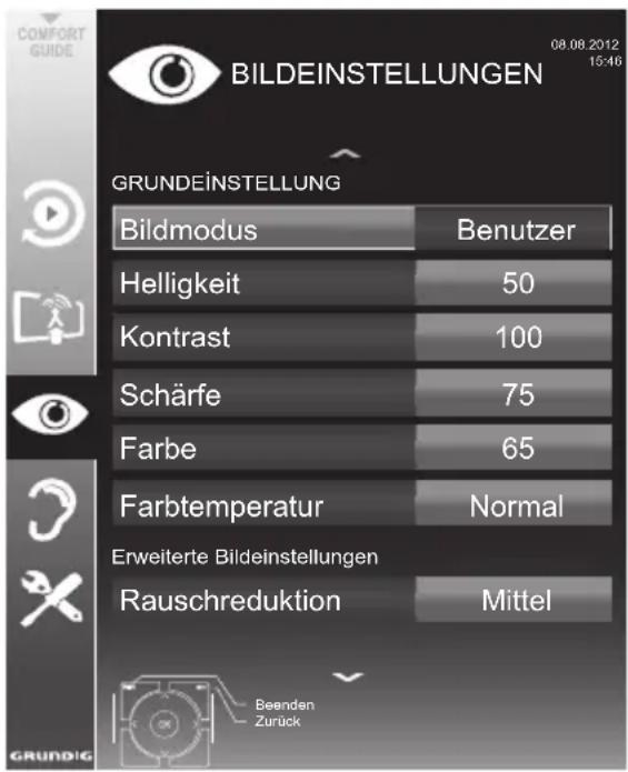 GRUNDIG 32 VLE 4500 BM - Bildeinstellungen - 1