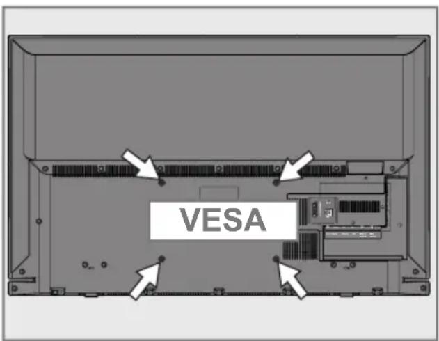 GRUNDIG 32 GFB 6621 - Zur Montage an VESA-Halterung vorbereiten - 1
