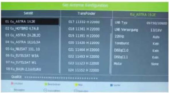 Enox LL-0119ST2 - Anderen Satelliten oder LNB einrichten - 1