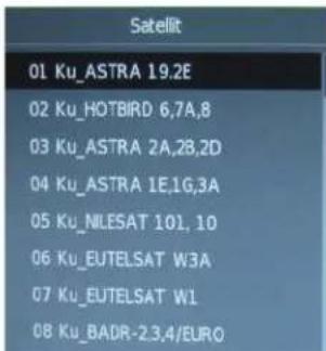 Enox LL-0122ST2 - Satellitenliste - 1
