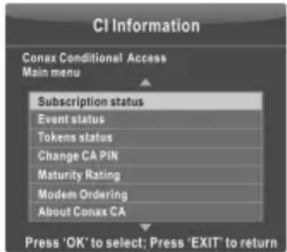 CHANGHONG EF32F898S - • CI Information (Im DTV- Modus) - 1