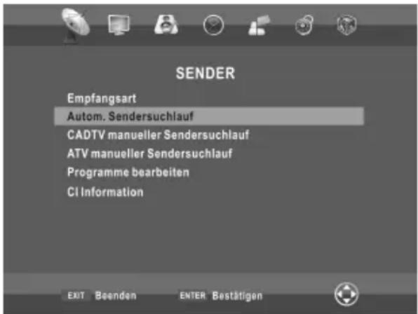 CHANGHONG EF32F898S - Bedienung der Menü - 1