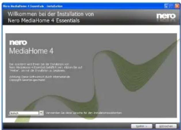 DUAL DLE39F182P3C - Anhang: Nero MediaHome Installation - 2
