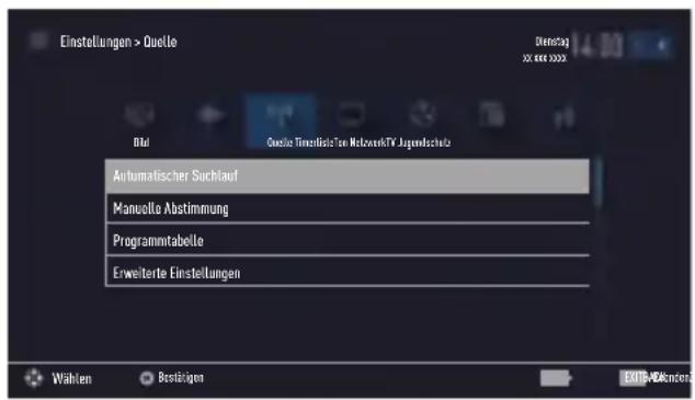 GRUNDIG 65 GOS 9799 - Digitale Programme eines Satelliten automatisch aktualisieren - 1