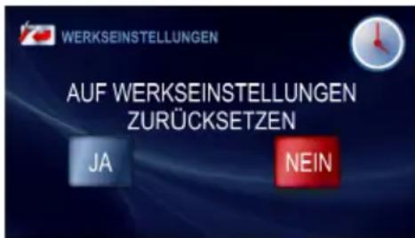 Hansa BOEW69705 - Menü / Einstellungen / Werkseinstellungen - 1