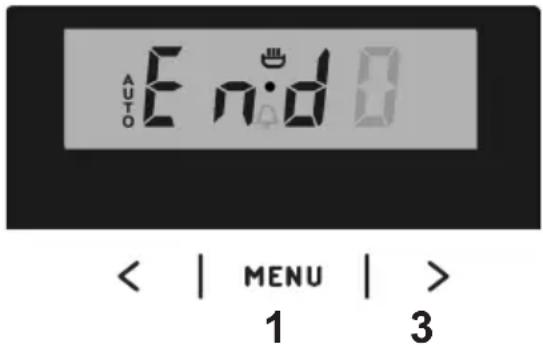AUTO End < | MENU | > 1 3
