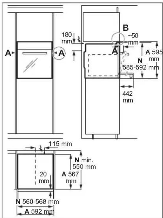 ELECTROLUX EBGL40XCN - Anheben des Geräts - 2