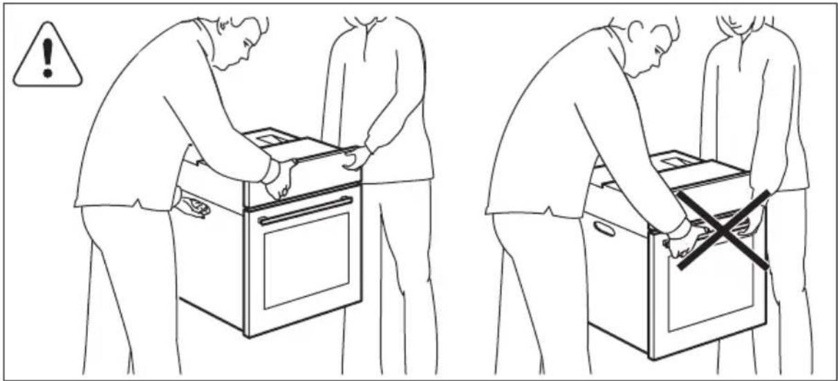ELECTROLUX EBGL40XCN - Anheben des Geräts - 1