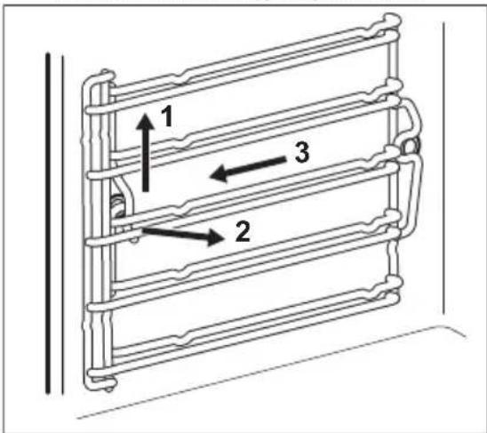 AEG BS9354001M - Entfernen von Einhängegittern - 1