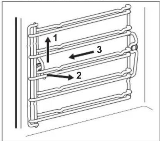 AEG BS8356801M - Entfernen von Einhängegittern - 1