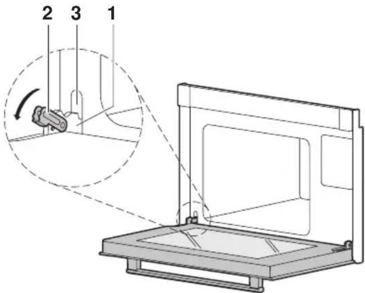 SIBIR Combi-Steam SL 57A - Gerätetür entfernen - 2
